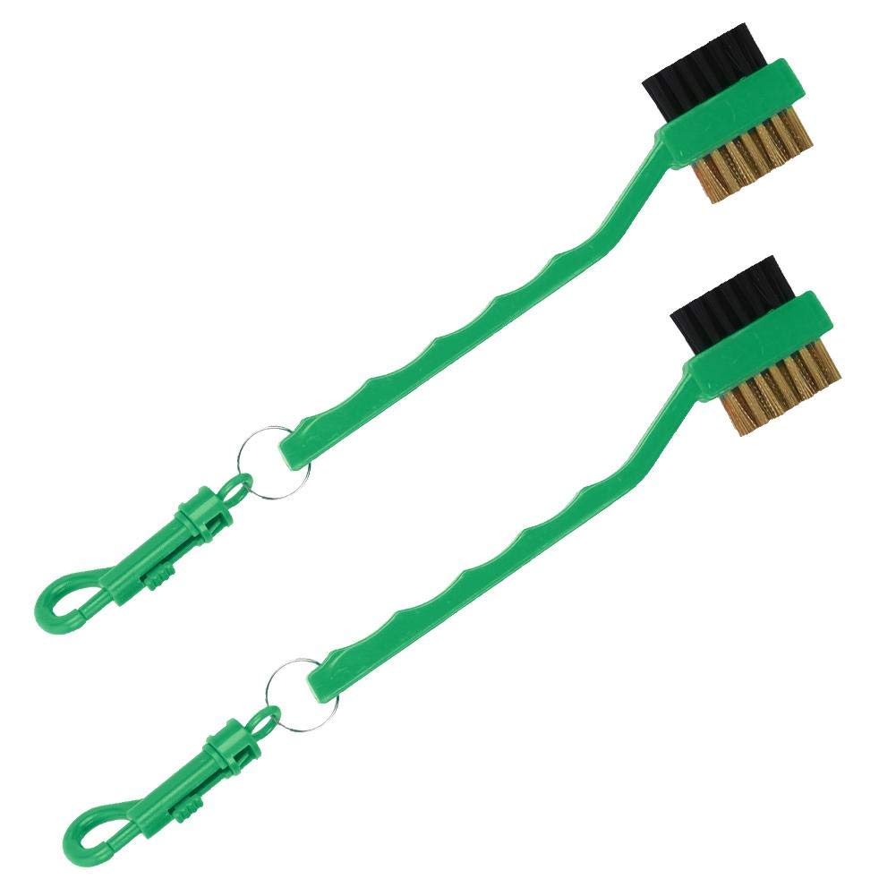 Keenso 2-Pack Golf Club Groove Cleaner Brush Set - 4 Color Options for Club Groove Sharpening & Cleaning - Essential Golf Accessories for Course Maintenance & Equipment Care