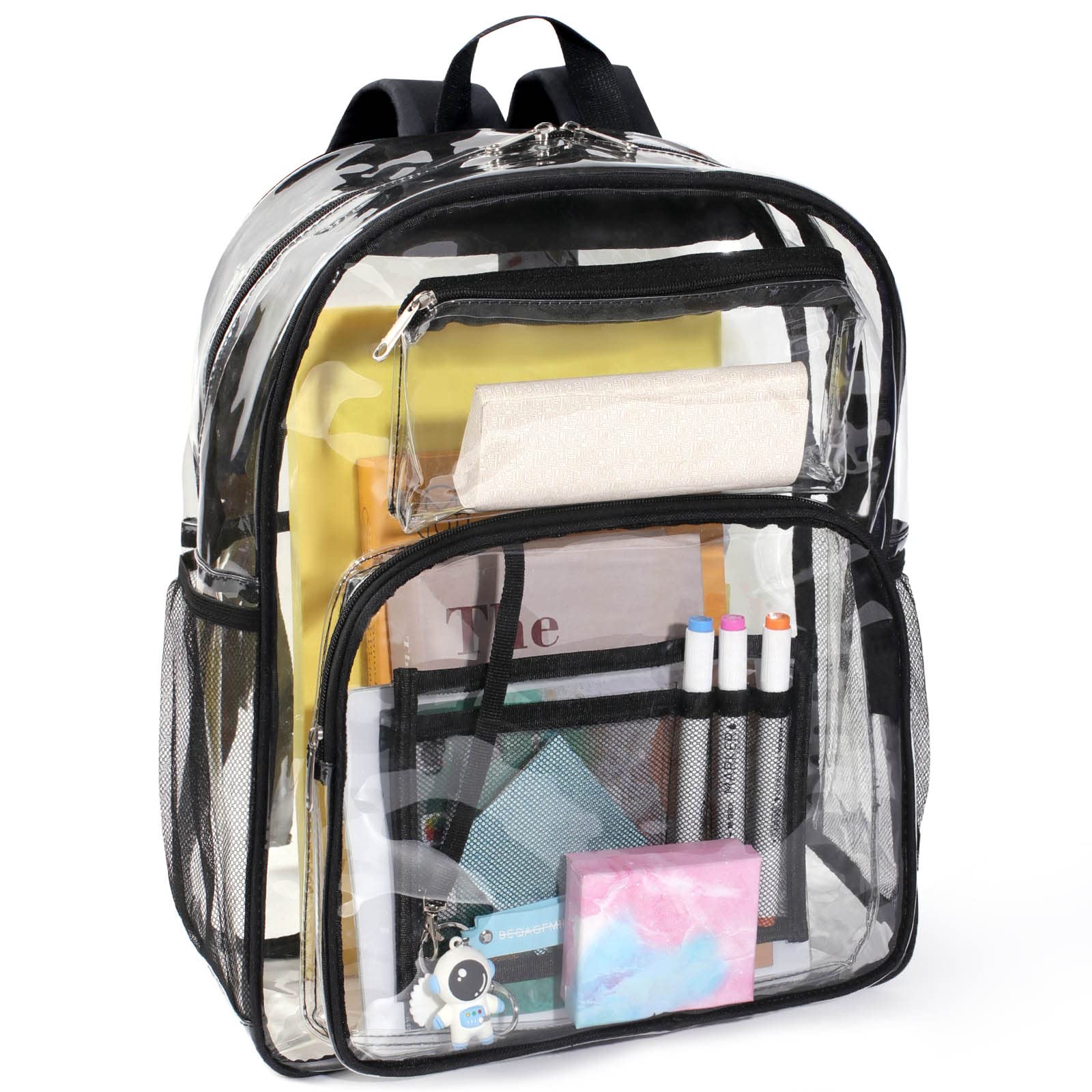 Mofasvigi Clear Waterproof Backpack for School, Work & Travel