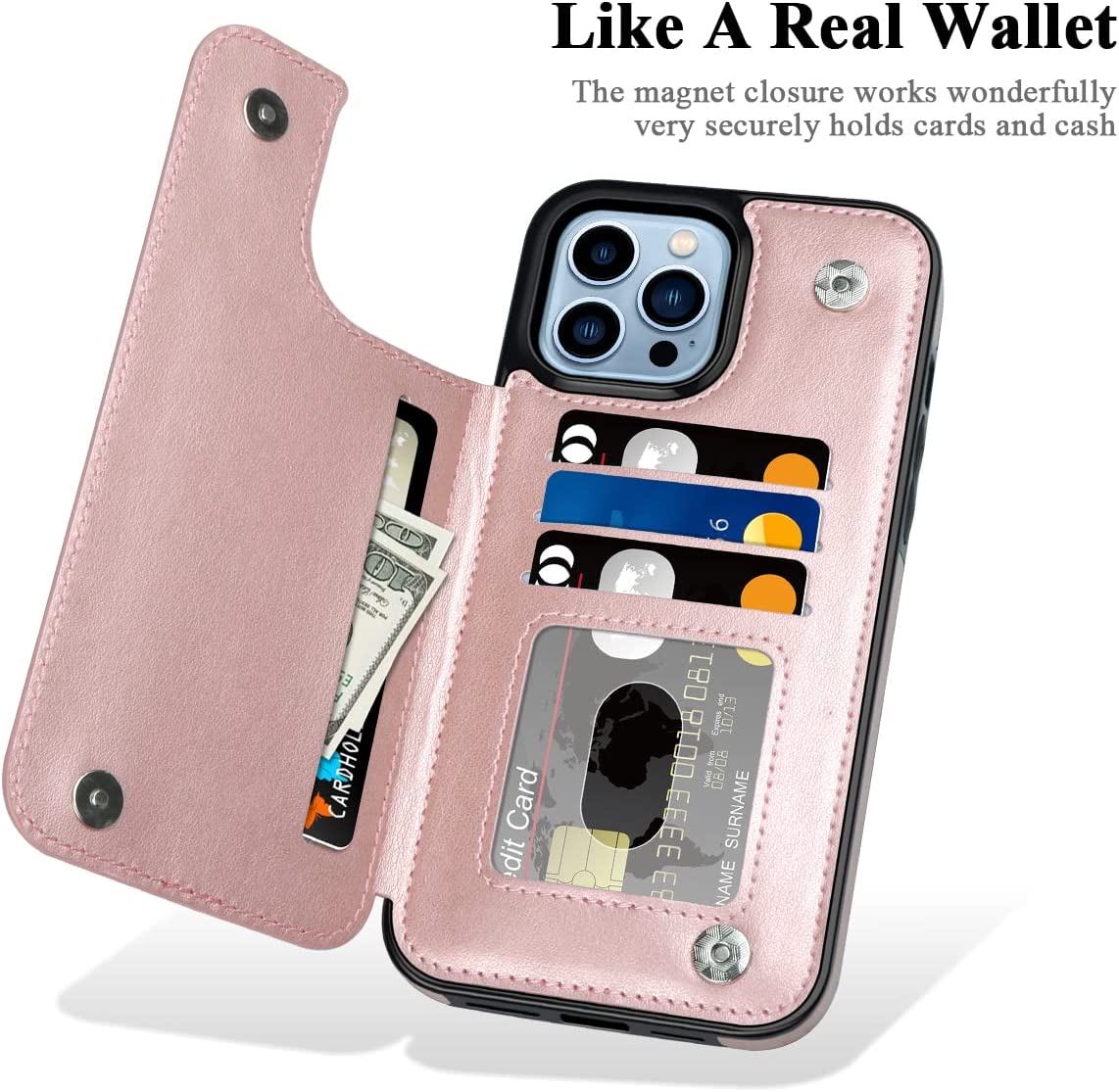 iPhone 14 Pro Max Case - Shockproof Protective Cover with Rose Gold Finish | Perfect for Everyday Use, Travel & Outdoor Activities