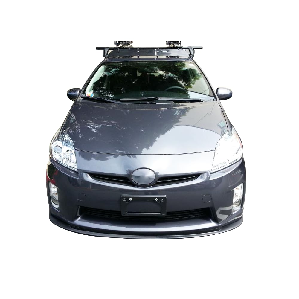 IKON MOTORSPORTS PU Black Front Bumper Lip Spoiler for 2010-2011 Toyota Prius - Factory Style Splitter | Enhances Aerodynamics & Sporty Look for Street & Track Performance