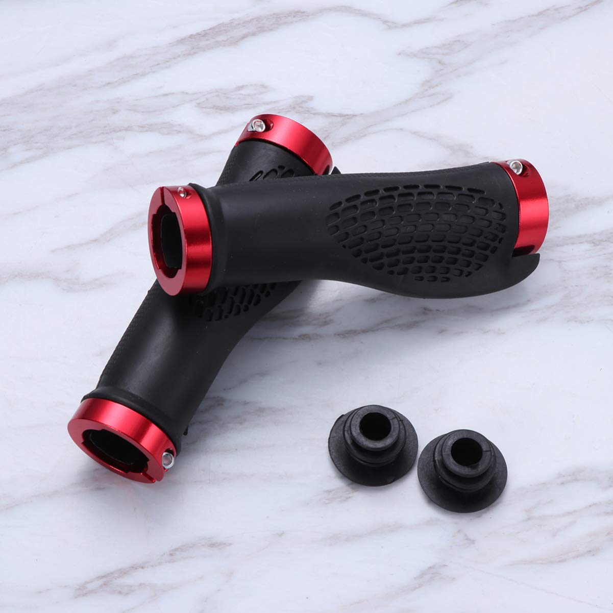 LIOOBO 1 Pair Non-Slip Bike Handlebar Grips - Ergonomic Mountain Bike Hand Grips for Comfortable Cycling - Perfect for Road Bikes, BMX, and Commuter Bicycles
