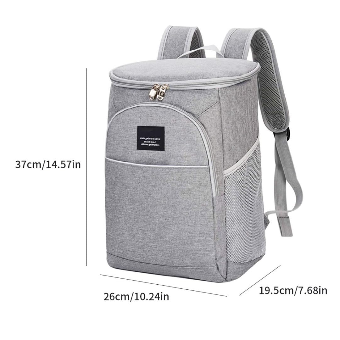 Lightweight Insulated Cooler Backpack - Waterproof Thermal Lunch Rucksack for Beach, Picnic, Camping, Hiking & Outdoor Adventures