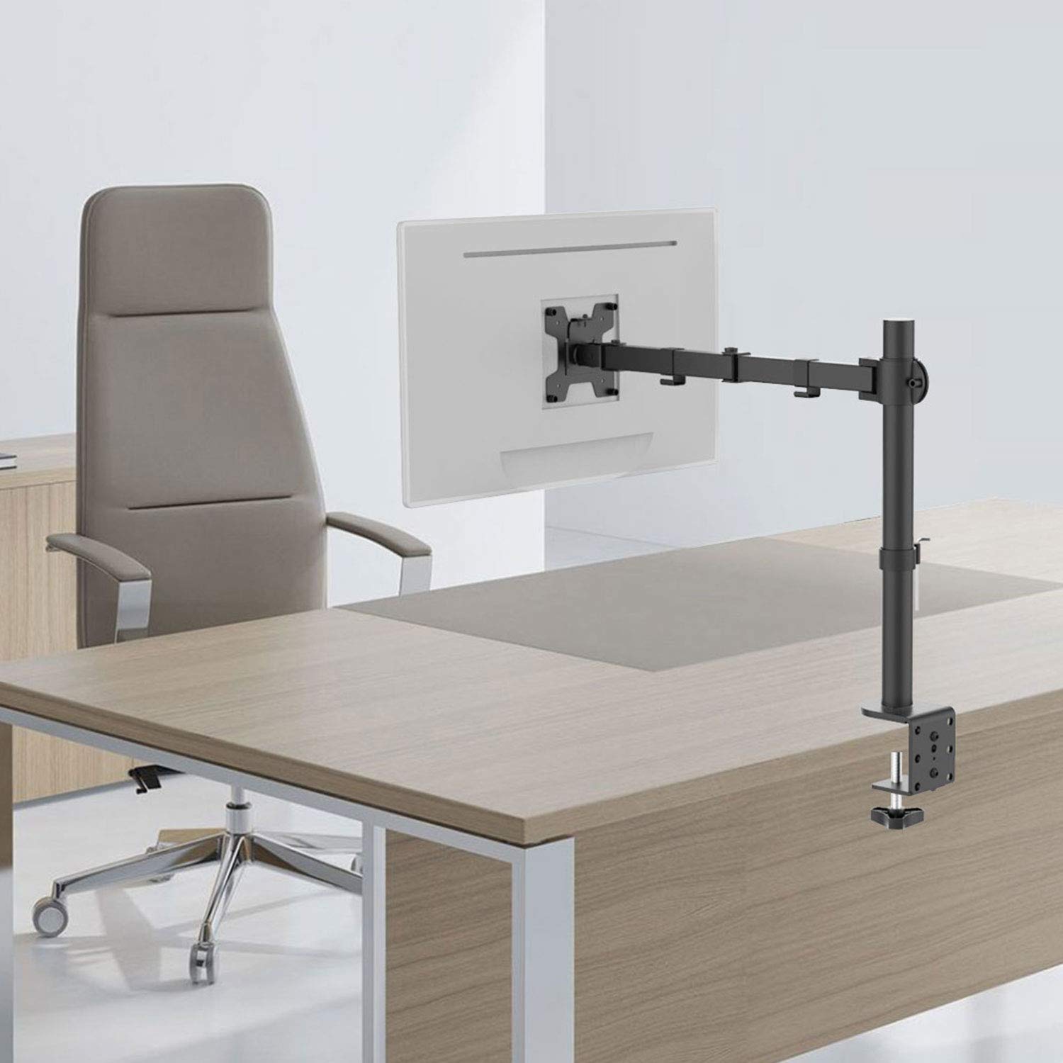 WALI Dual Monitor Arm Mount Bundle – Heavy Duty Adjustable Stand with VESA Bracket Adapter for Home Office, Gaming & Workstation Setup