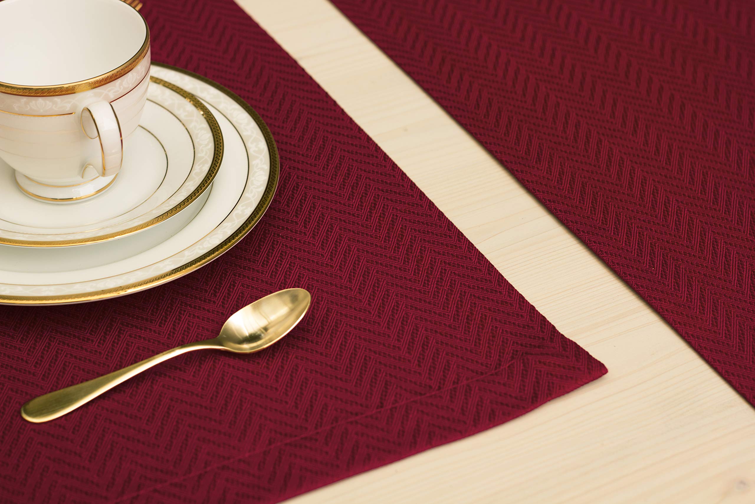 60 Inch Red Table Runner - Burgundy Cranberry Dresser Scarf, Waterproof Dining & Coffee Table Cover for Parties, Weddings, Thanksgiving, Halloween, Christmas Decor - Perfect for Indoor & Outdoor Celebrations