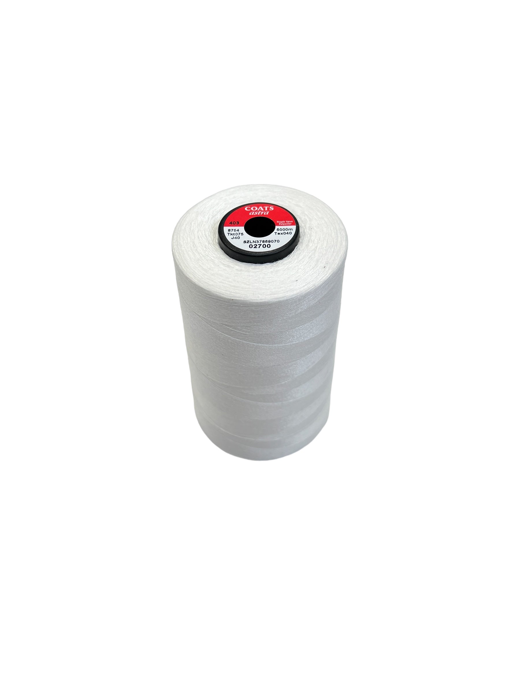 Astra 75 High-Quality Polyester Thread - 5000m Large Cones for Sewing, Quilting & Embroidery | Perfect for Industrial & Home Use