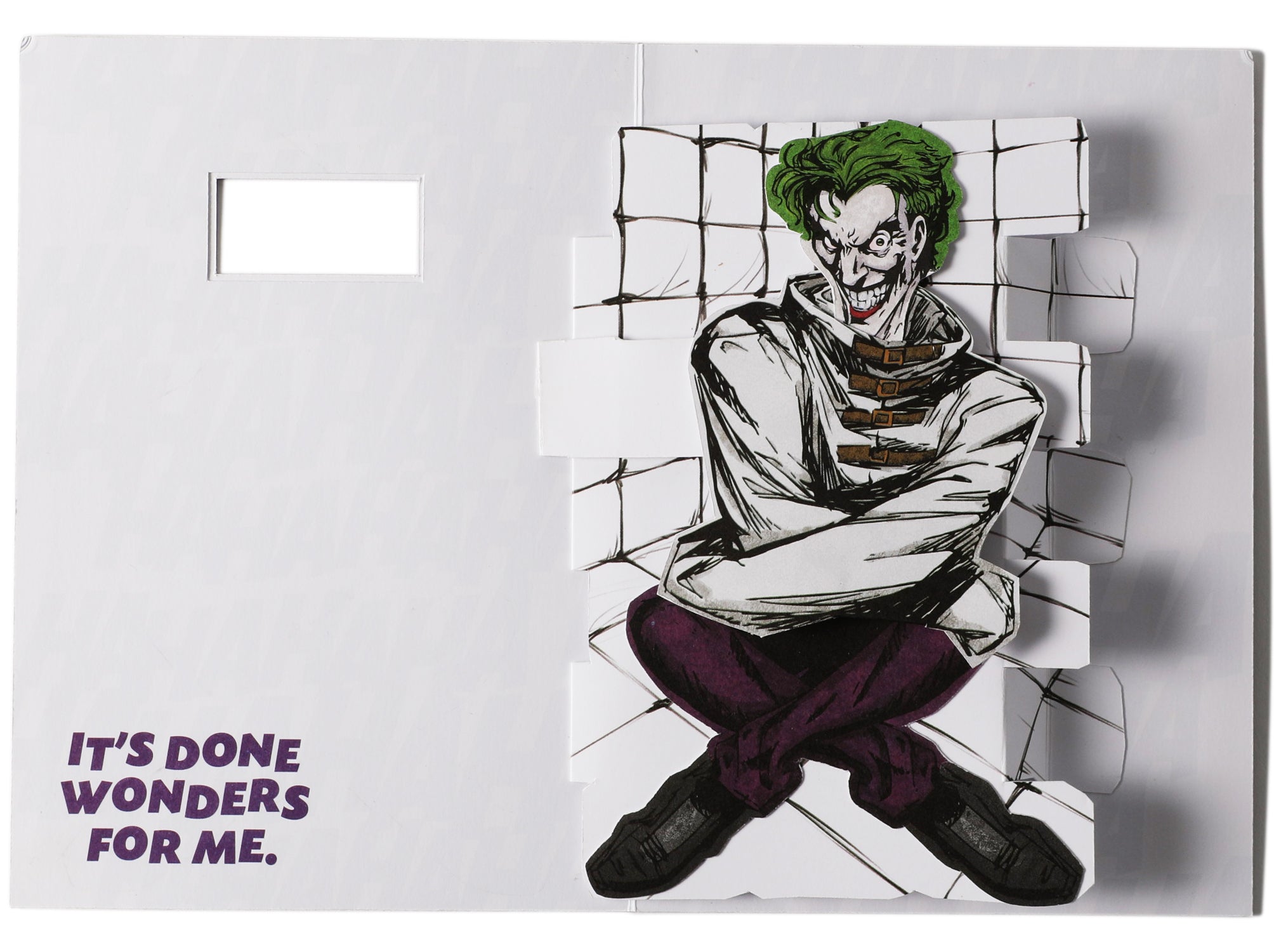 DC Comics The Joker Pop-Up Greeting Card - Perfect for Birthdays, Holidays & Collectors Gifts