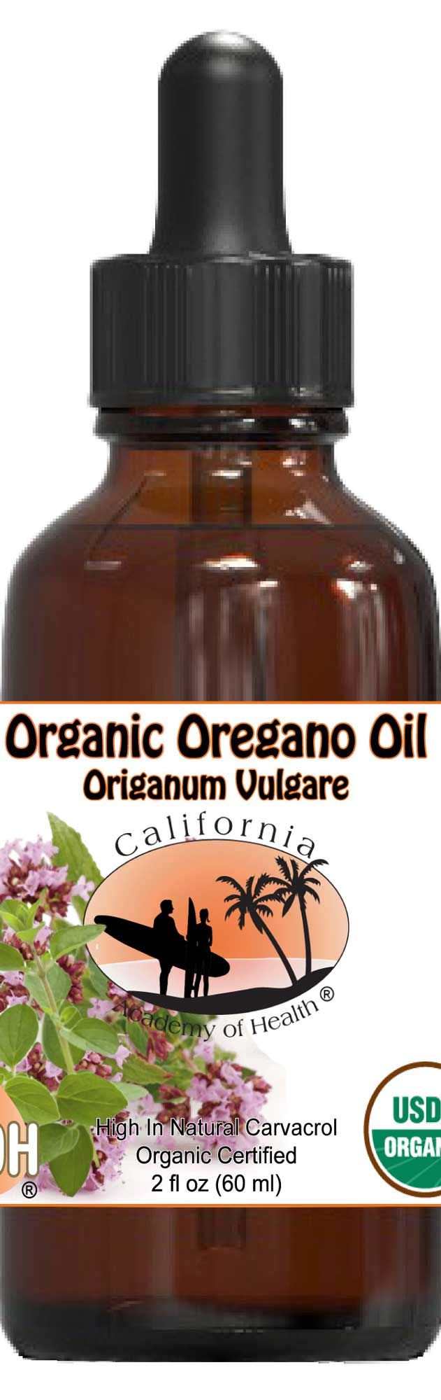 100% Pure Certified Organic Oregano Oil - 2 oz Bottle - USDA Organic Since 2004 - Supports Immune System & Respiratory Health - Perfect for Cooking, Aromatherapy & Natural Remedies
