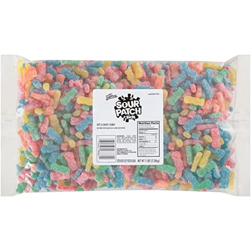 Sour Patch Kids Soft & Chewy Candy - 5 lb Bulk Bag | Sweet & Tangy Sour Gummy Treats for Parties, Movie Nights & Snacking