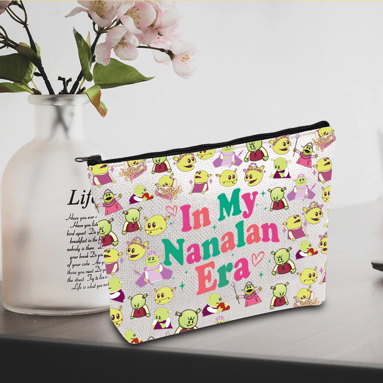 Funny Cartoon Theiletry Bag - Princess Makeup Pouch for Women | Cute Animated Series Gift for TV Show Lovers | Perfect for Travel, Cosmetics Storage & Birthday Presents | In My Nanalan Era Design