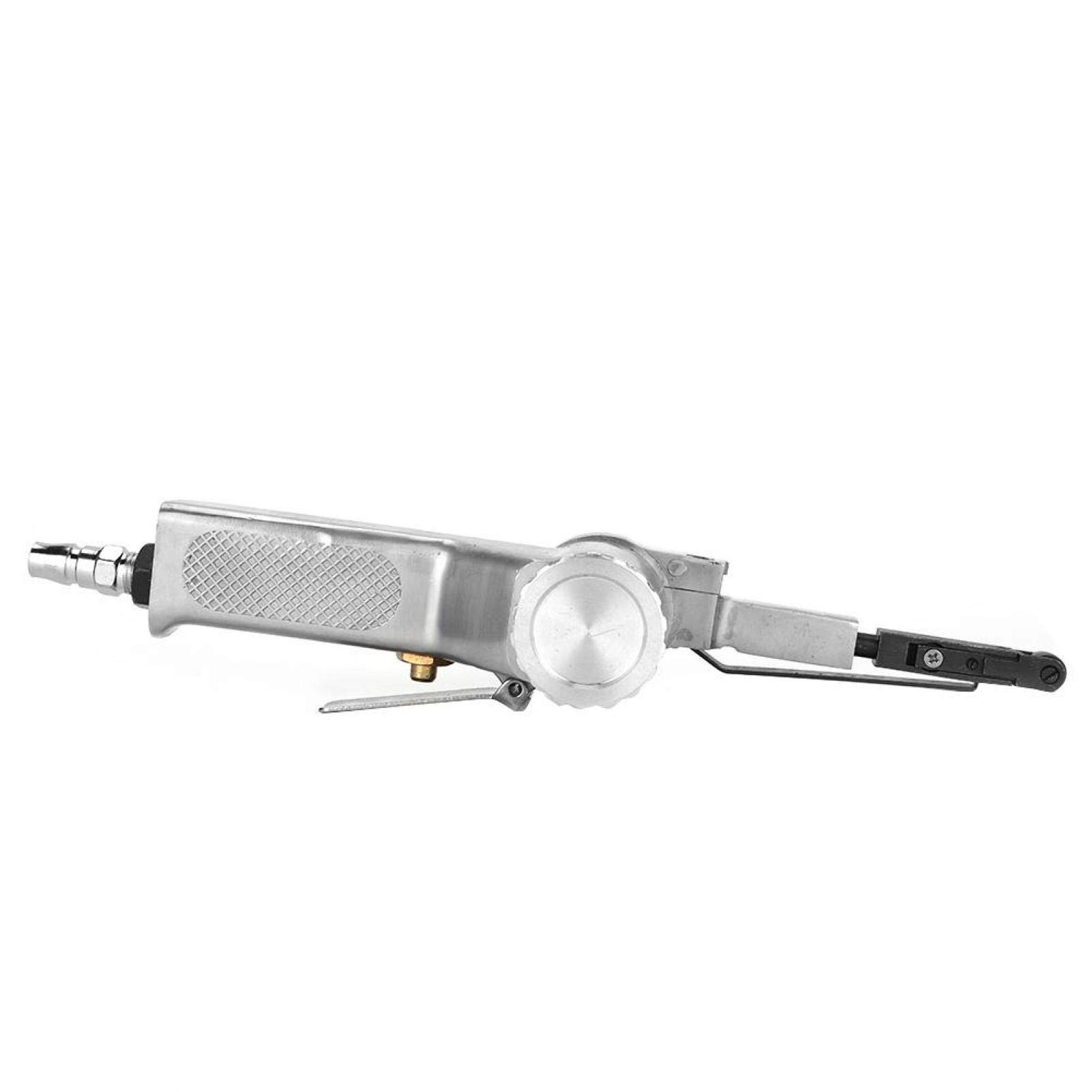 10mm Pneumatic Belt Sander - Air Powered Polisher & Grinder for Deburring, Chamfering & Metal/ Wood Polishing - Perfect for DIY Projects & Professional Workshop Use