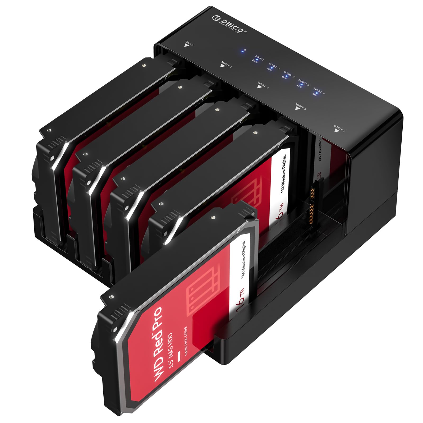 ORICO 5 Bay USB 3.0 Hard Drive Docking Station with Offline Cloning - External 3.5