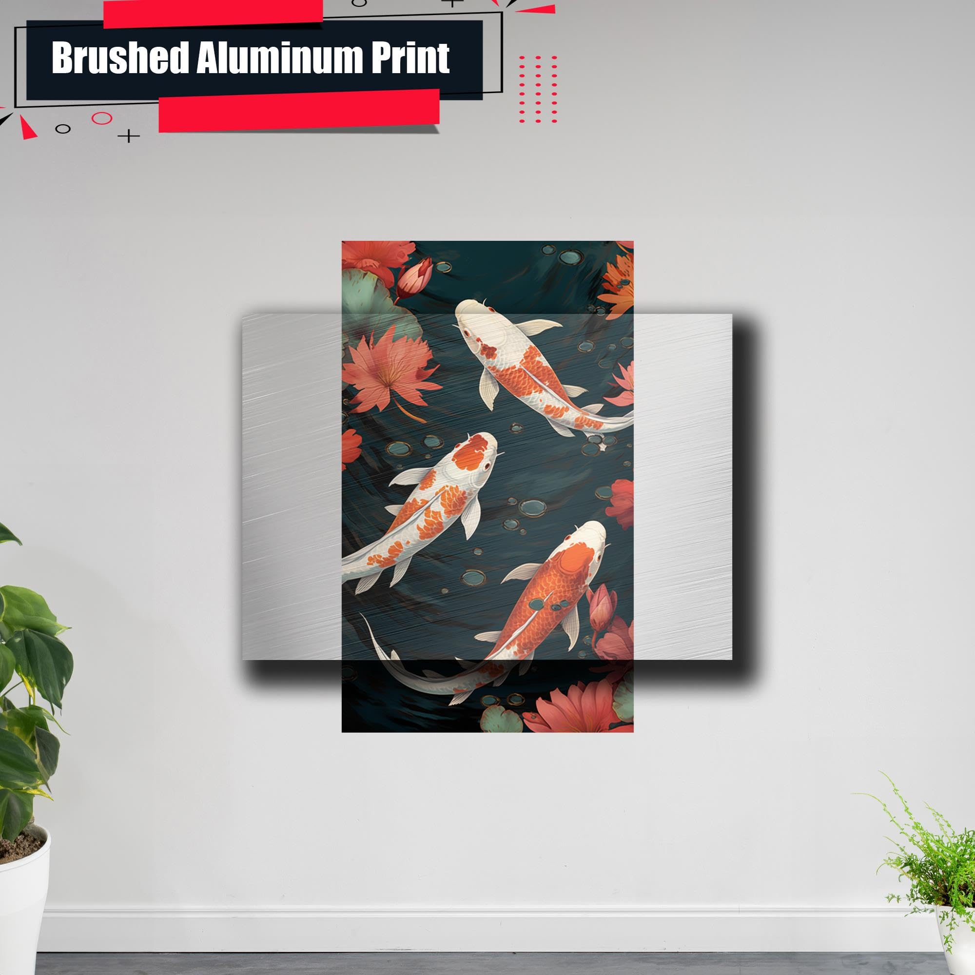 Japanese Koi Fish Art Print - Zen Wall Decor for Home & Office