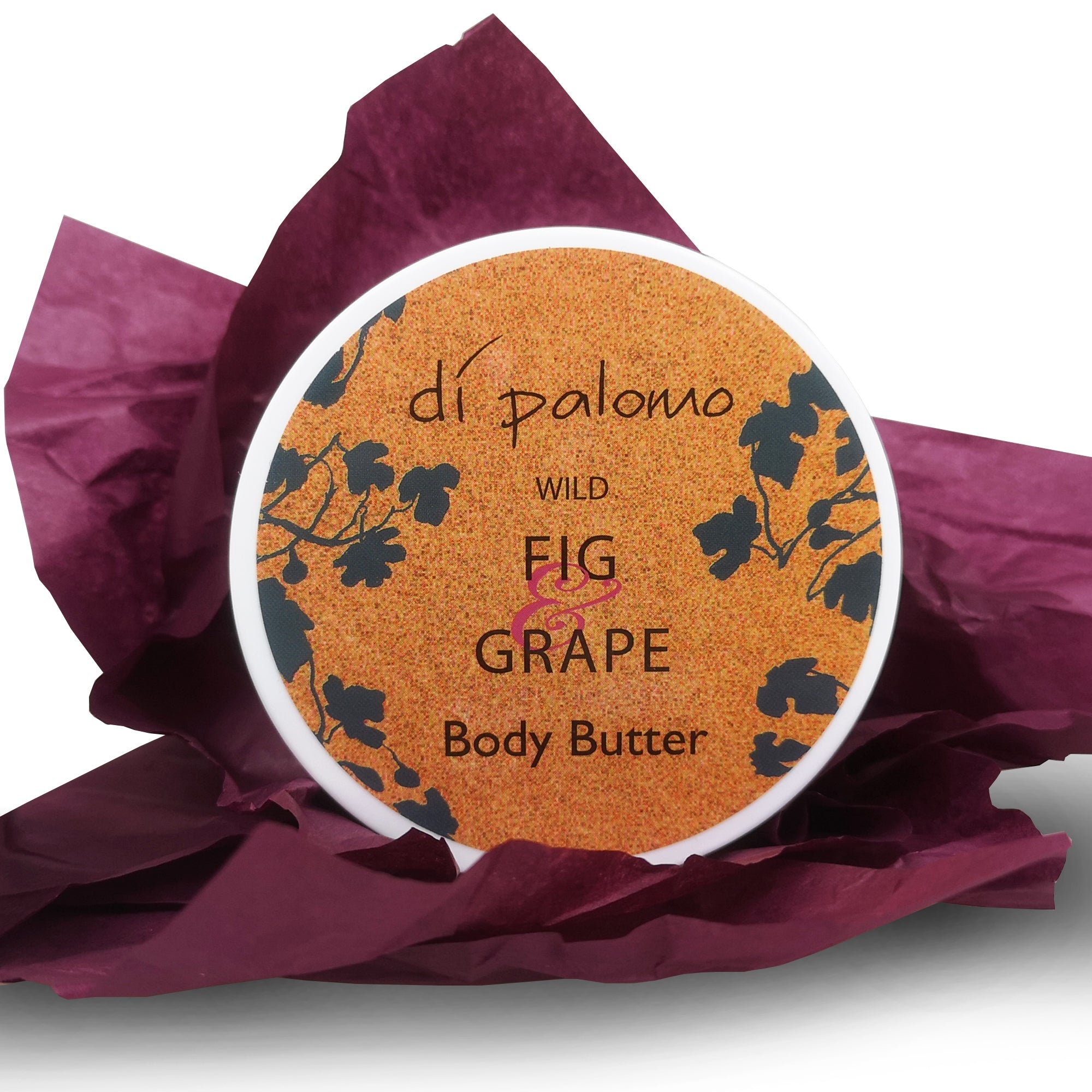 Di Palomo Wild Fig & Grape Body Butter 200ml - Ultra Hydrating & Nourishing Cream for Dry Skin | Perfect for Daily Moisturizing, Spa Days & Gift Giving