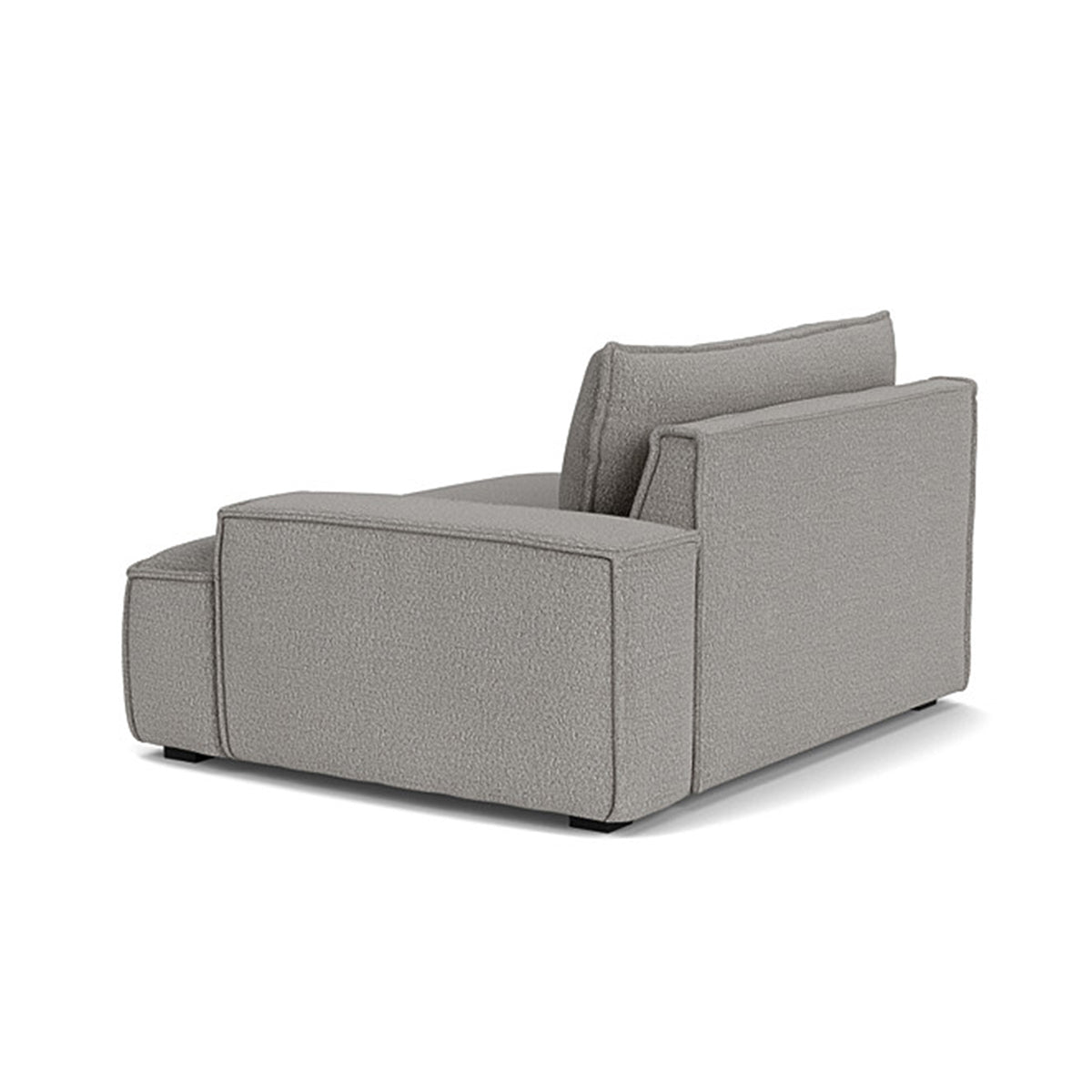 Stylish Daphne Boucle 1-Seater Right Arm Modular Sofa - Modern Living Room Furniture for Small Spaces & Apartments | Perfect for Cozy Reading Nooks & Studio Decor