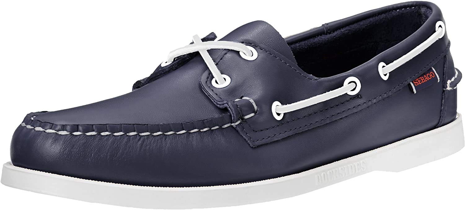 Sebago Men's Docksides Boat Shoes - Classic Leather Slip-On Loafers for Casual & Nautical Style | Perfect for Sailing, Boating & Summer Outfits