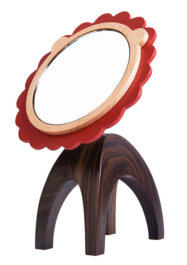 Stylish Vanity Mirror with LED Lights for Makeup & Skincare - Perfect for Home, Salon, and Travel Use