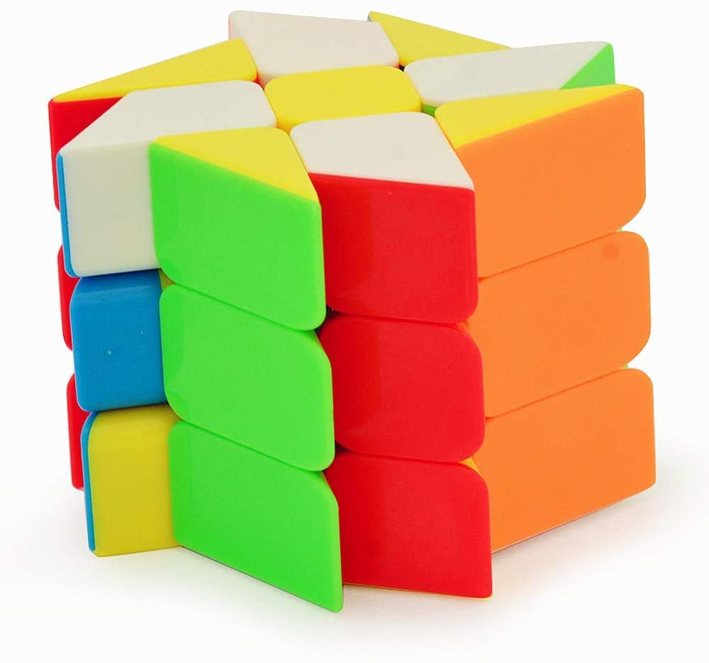 Authfort Qiyi Windmill V2 3x3 Speed Cube - Stickerless Magic Puzzle Cube (27 Pieces) for Kids & Adults - Perfect for Speedcubing, Brain Training & STEM Learning