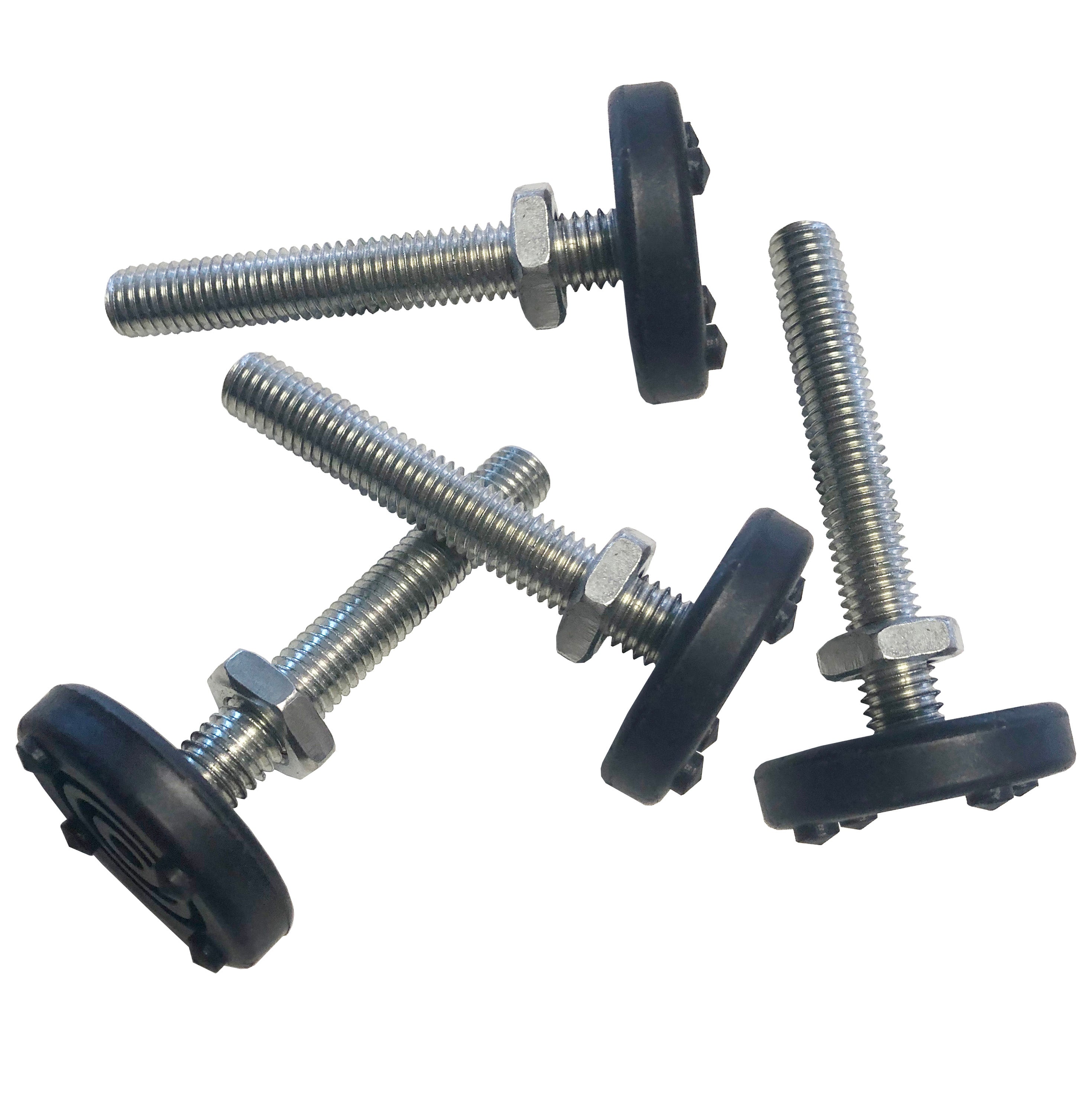 Adjustable Freestanding Range Legs for Stoves & Ovens - Heavy Duty Stainless Steel Replacement Parts for Kitchen Appliance Installation & Leveling