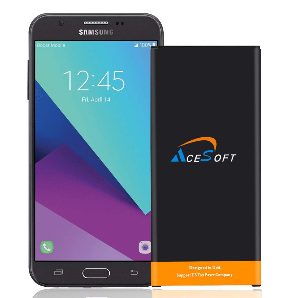 Upgraded AceSoft 3700mAh Li-Polymer Replacement Battery for Samsung Galaxy J7 Prime SM-J727T1 - Compatible with EB-BJ710CBC EB-BJ710CBE Models | Long-Lasting Power for Streaming, Gaming & Daily Use