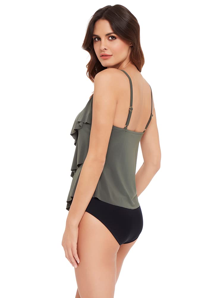 MagicSuit Women's Adjustable Strap Soft Cup Tankini Swimwear Top - Rita Collection | Perfect for Beach Vacations, Pool Parties & Summer Getaways