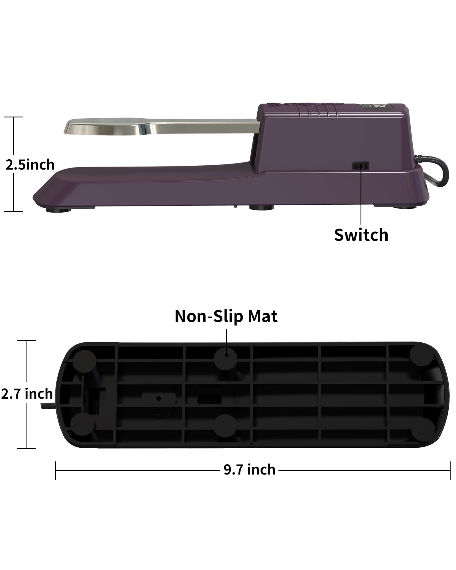 Sustain Pedal for Keyboard & Piano - Perfect for Live Performances