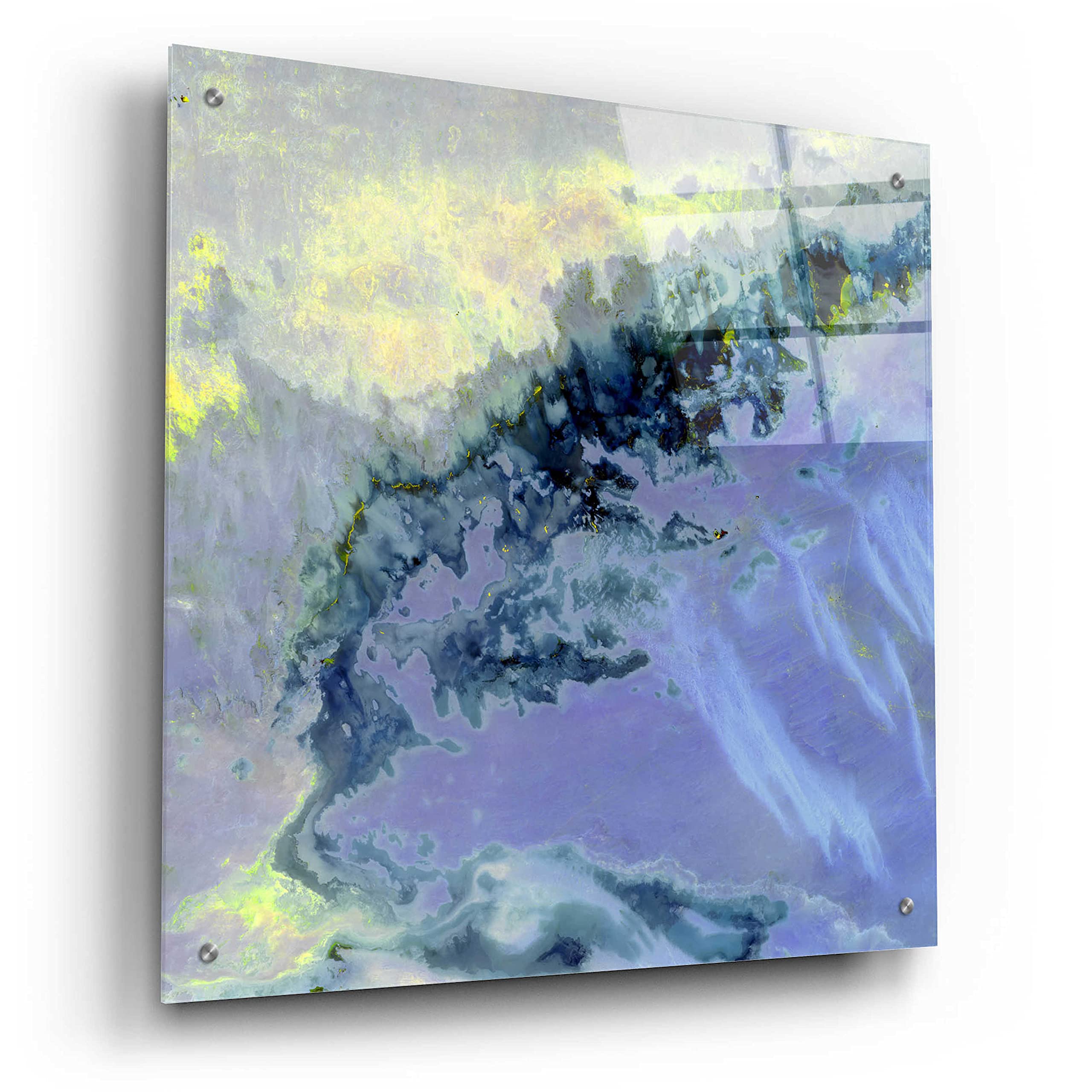 Epic 'Earth as Art: Lurking Madness' Acrylic Glass Wall Art - 24x24 Inches Modern Abstract Canvas Print - Perfect for Living Room, Bedroom & Office Decor