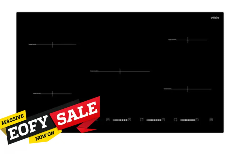 TISIRA TIT95VE 90cm Frameless Induction Cooktop with Sensor Touch Control - Fast & Energy Efficient Electric Stove for Modern Kitchens, Perfect for Boiling, Frying & Simmering