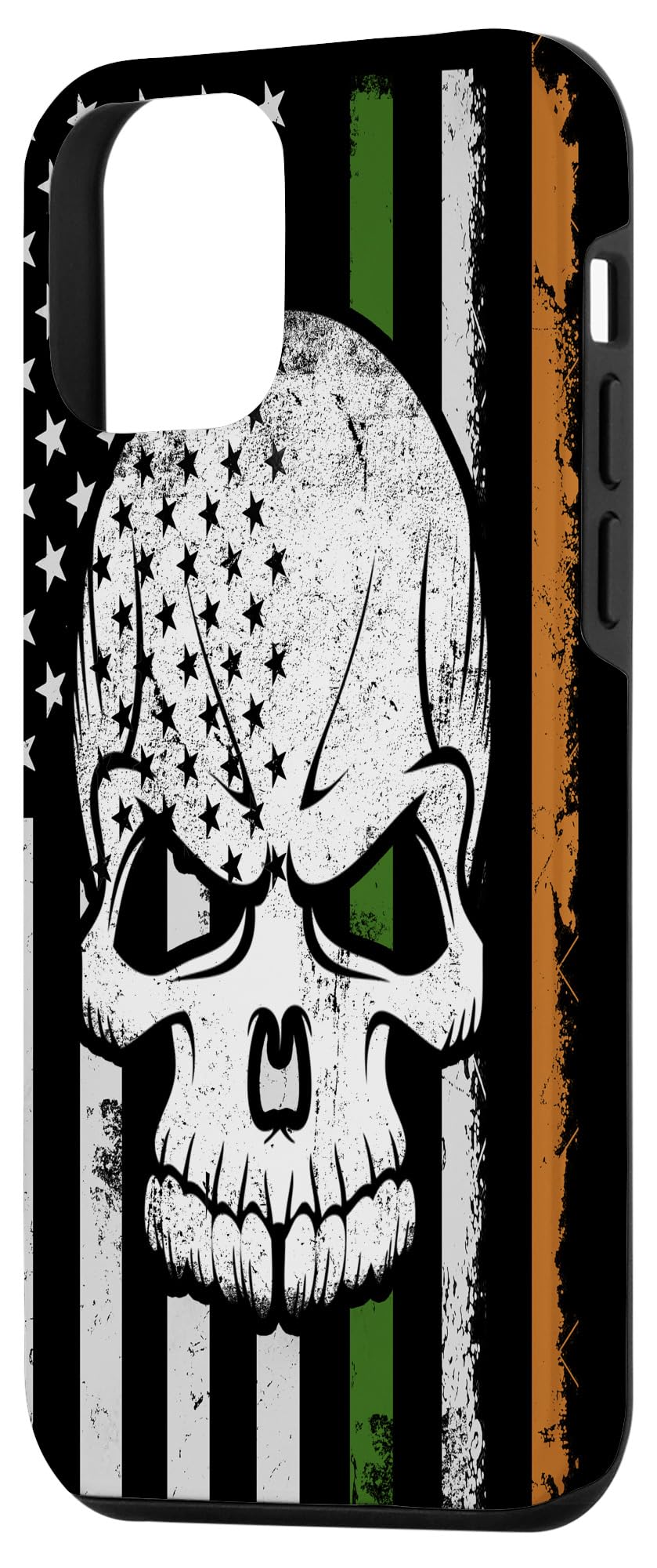 iPhone 12 Mini Case - Irish American Skull with US Flag Design | Perfect for St. Patrick's Day, Irish Heritage Events & Patriotic Celebrations