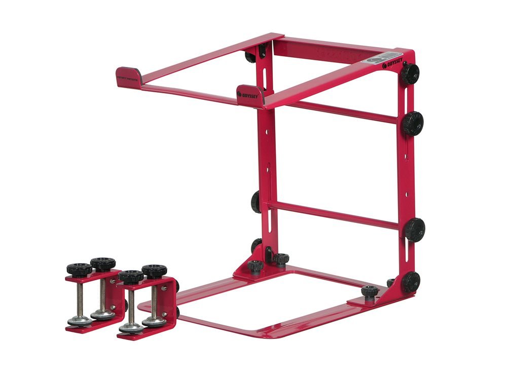 Odyssey LSTAND-M Red Gaming Monitor Stand - Adjustable Height & Tilt for PC, Laptop, Workstation - Perfect for Gamers, Office & Home Use