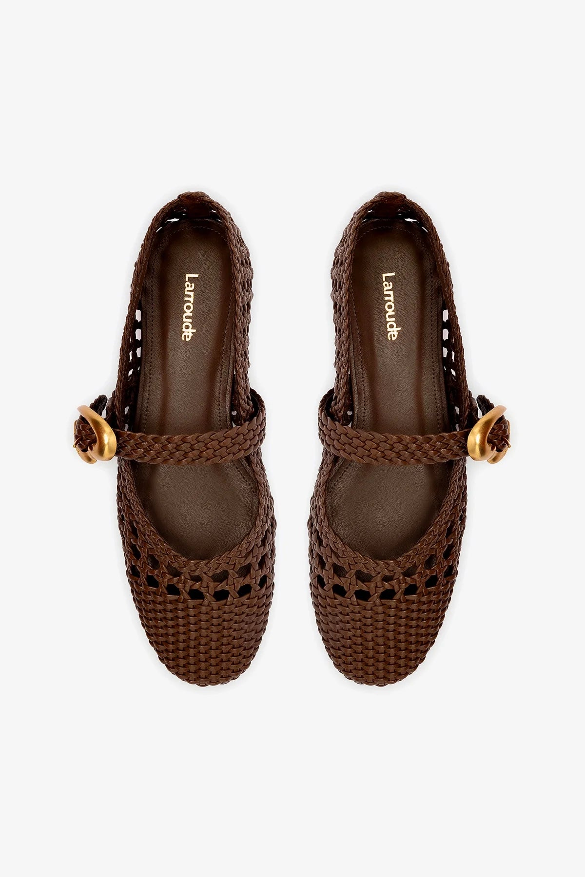 Verona Macrame Ballet Flat Shoes - Soft Burnt Umber Leather for Women | Comfortable & Stylish for Casual Wear, Office & Date Nights