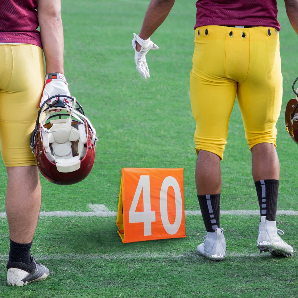 CSG Heavy Duty Large Size Football Field Yard Markers - Complete Set of 11 for American Football Practice, Training & Games - Perfect for Coaches, Players & Schools