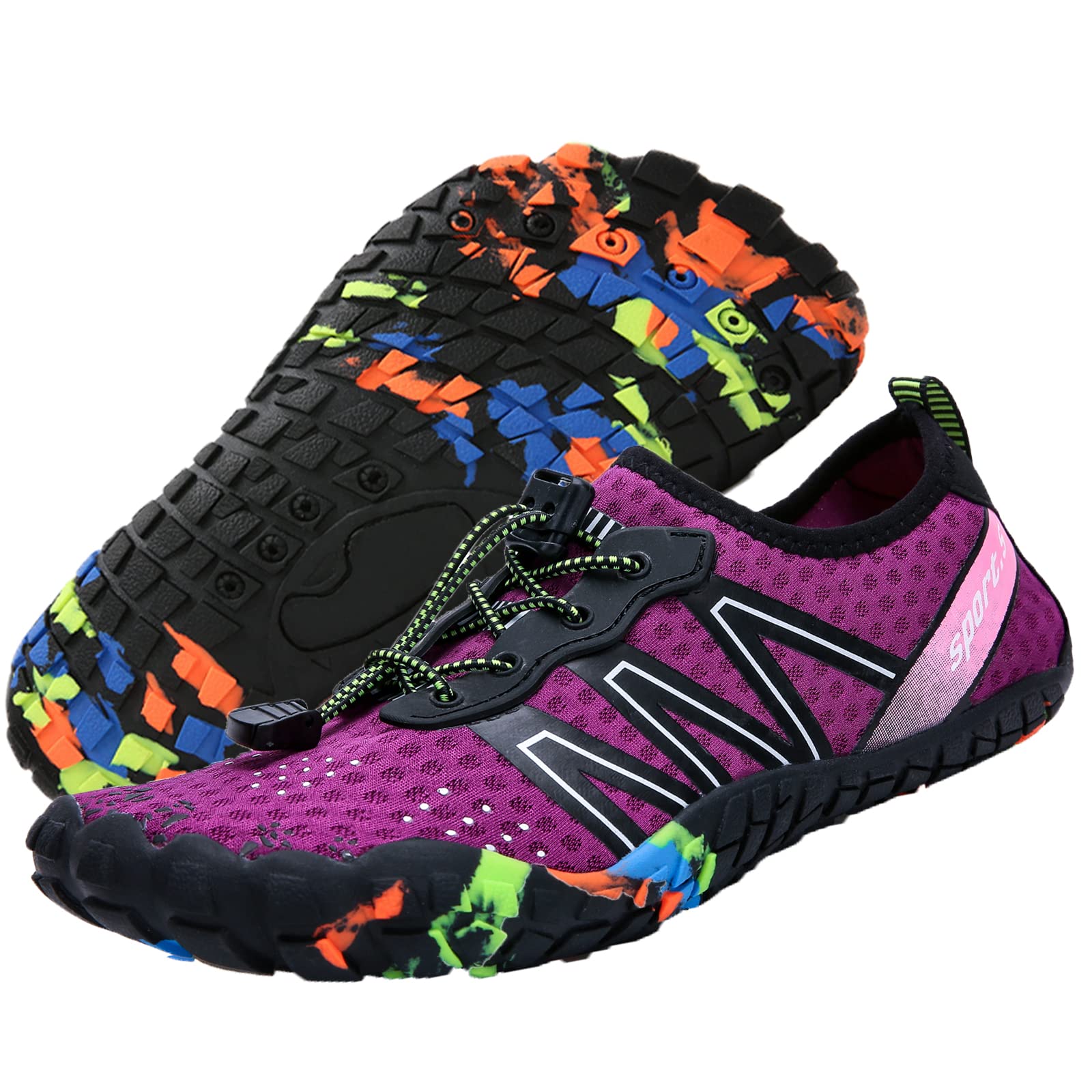 Best Water Shoes for Men & Women - Quick Dry Aqua Shoes for Beach, Pool, Swimming, Boating, Fishing & Diving - Barefoot Yoga & Water Aerobics Shoes