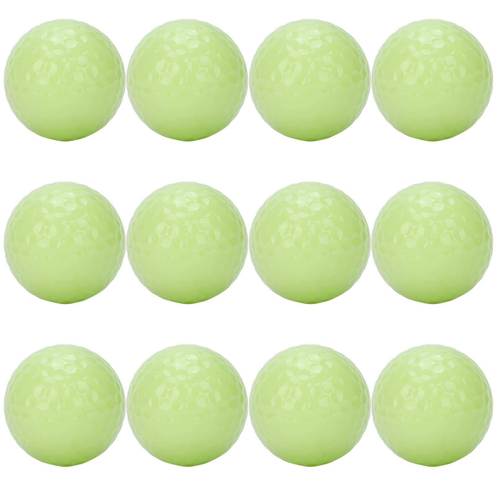 12Pcs Glow in The Dark Golf Balls - Luminous Night Golf Balls for Night Play & Water Floating Golf Balls - Perfect for Nighttime Driving Range, Backyard Practice & Pool Parties