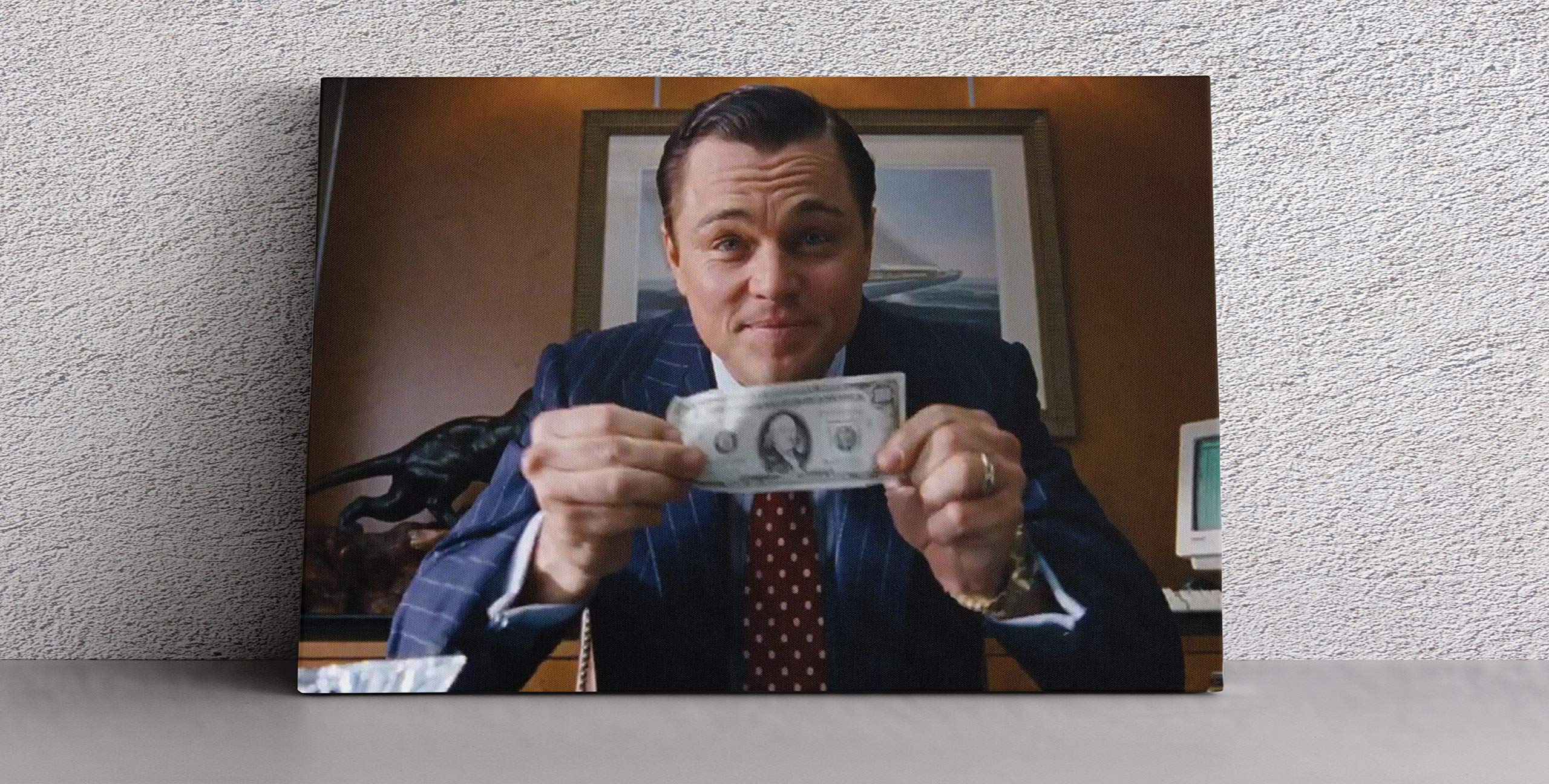 Leonardo DiCaprio Wolf of Wall Street Canvas Wall Art - 45
