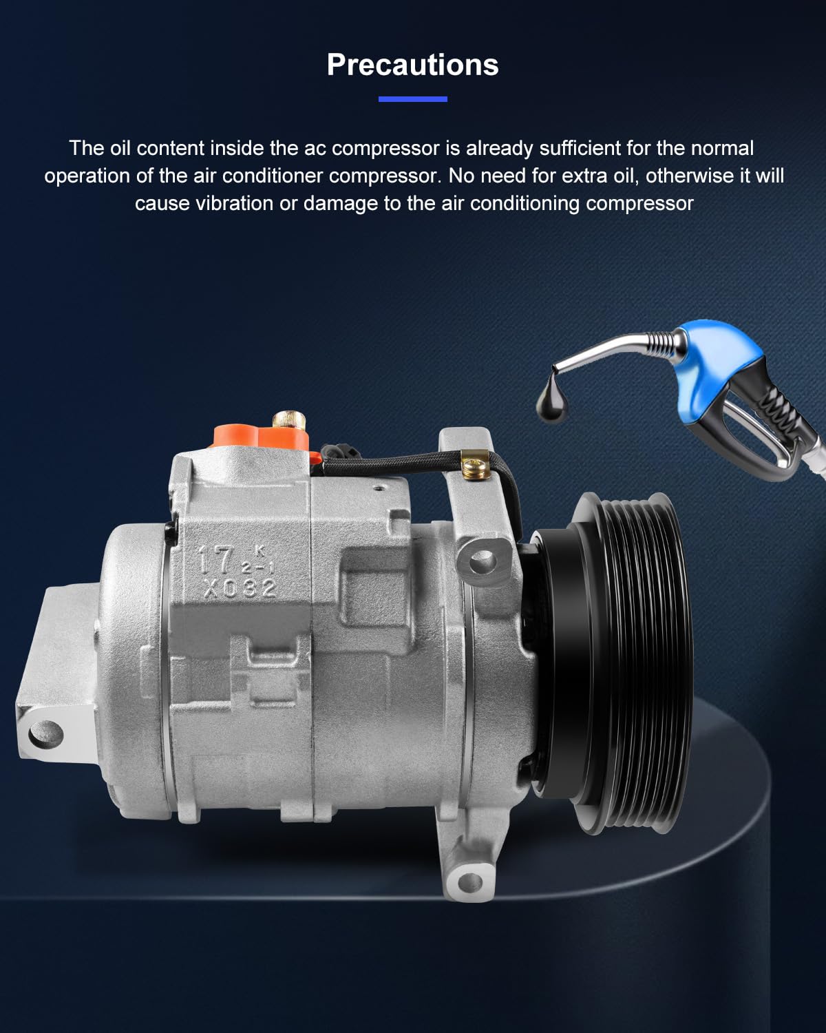 ECCPP AC Compressor for 2005-2006 Chrysler 300, Dodge Charger & Magnum 3.5L - with Clutch | Replacement Car Air Conditioning Part for Hot Summer Driving
