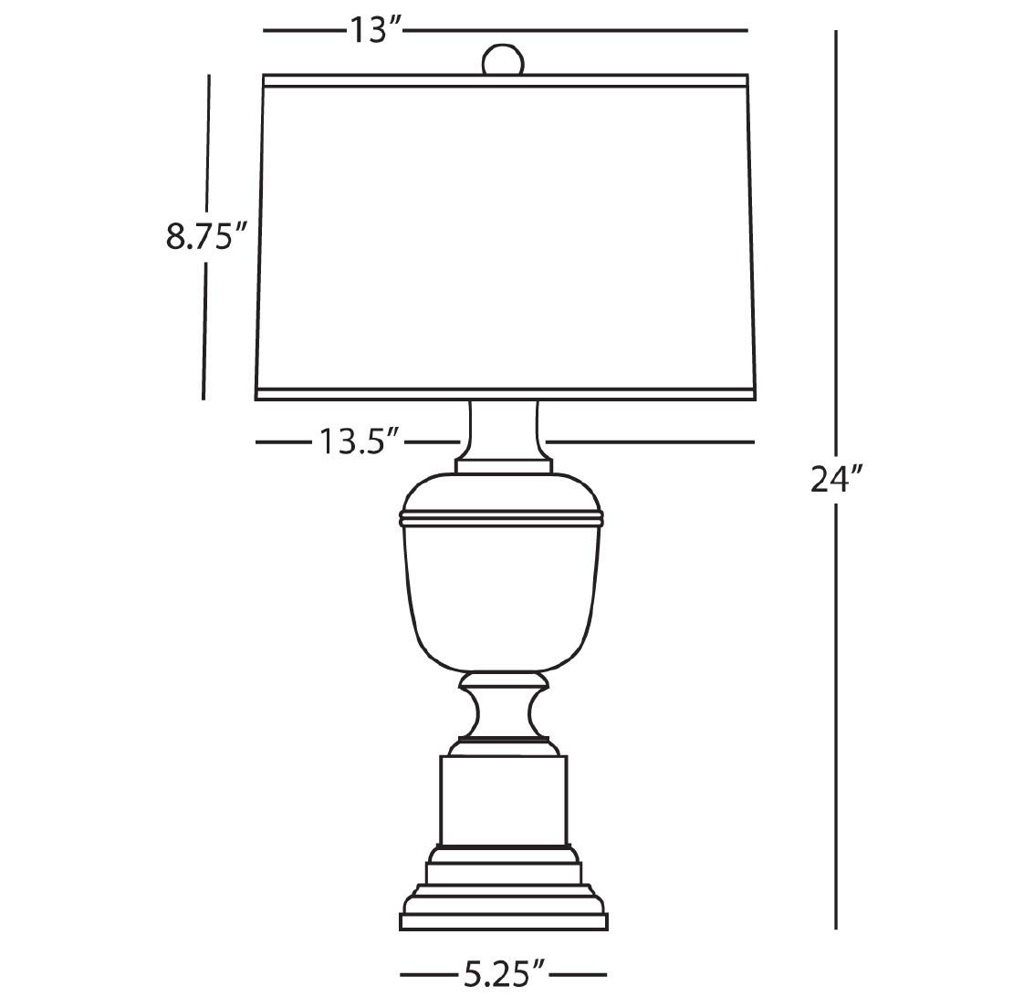 Robert Abbey 2505 Modern One Light Table Lamp - Stylish Accent Lighting for Living Room, Bedroom & Office Decor