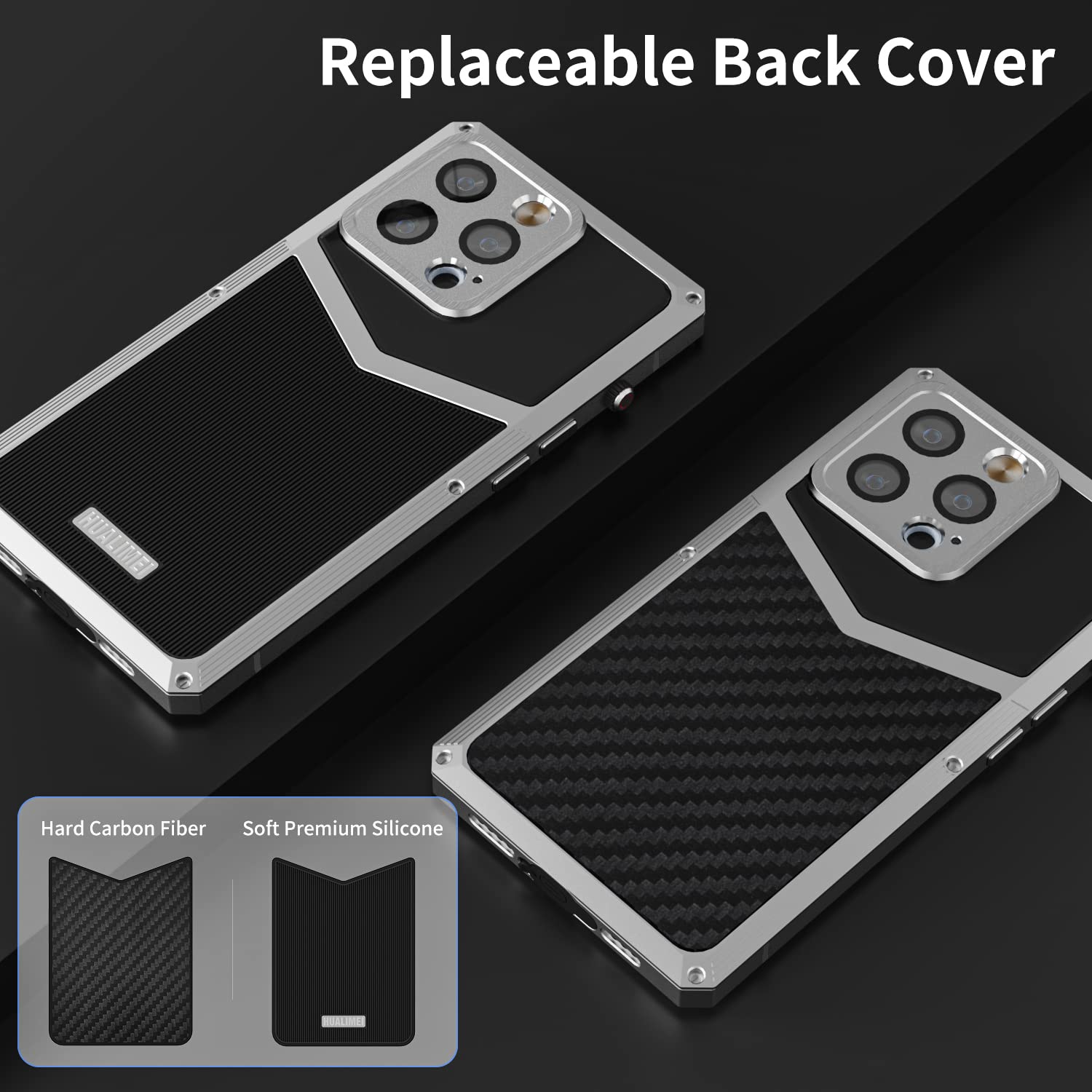 Premium Carbon Fiber & Aluminum iPhone 13 Pro Max Case (6.7
