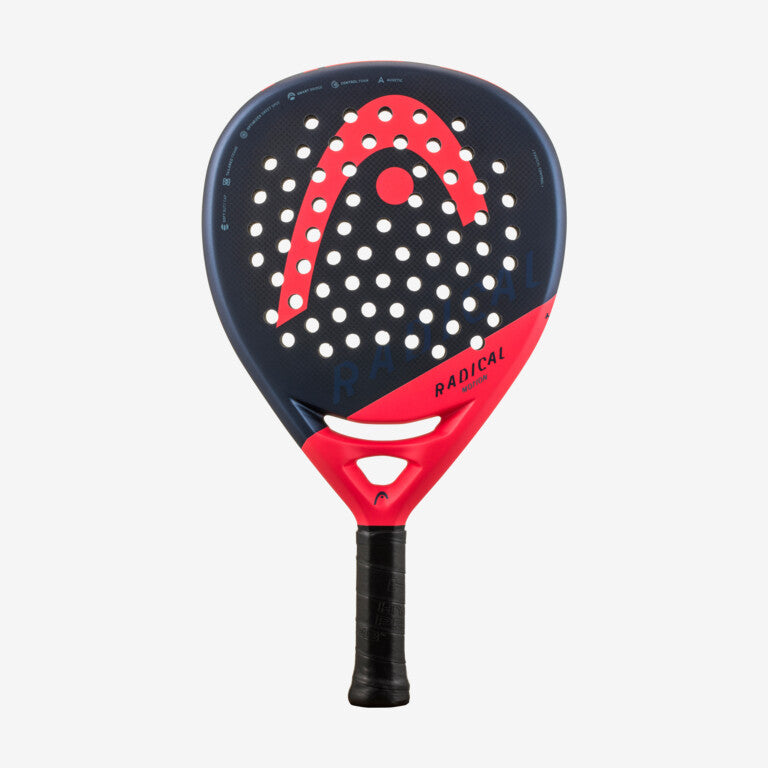 Head Radical Motion Padel Racquet - Lightweight Carbon Fiber Paddle for Advanced Players | Perfect for Competitive Matches & Training Sessions