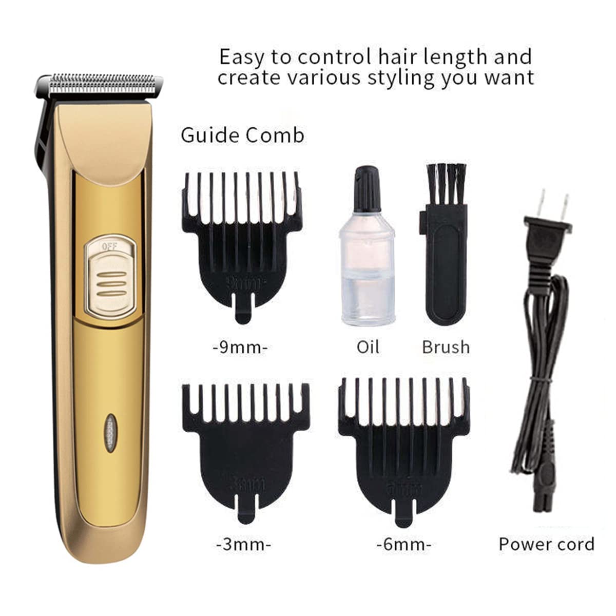 Professional Cordless Hair Clippers for Men - Zero Gapped T-Blade Trimmer with Rechargeable Battery, Haircut & Grooming Kit for Close Cutting & Beard Trimming | Perfect for Home Barbering & DIY Hair Styling