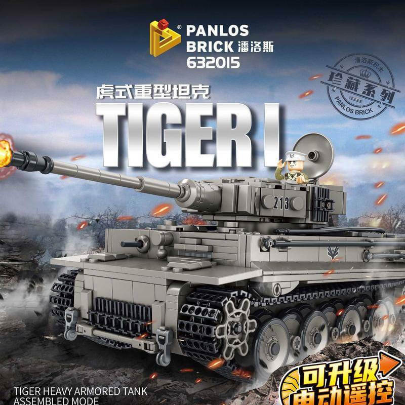 PANLOS 632015 King Tiger I German WWII Tank Building Blocks Set - Military Model Kit for Adults & Collectors | Perfect for Display, Gifts & Historical Enthusiasts