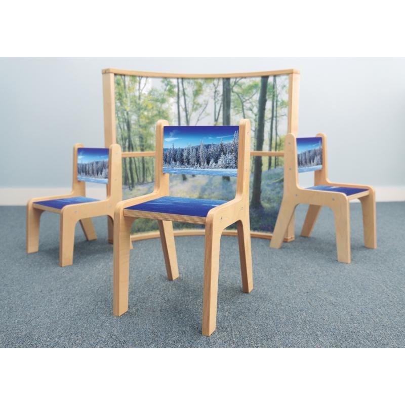 Nature View 10H Winter Chair - Heavy Duty Outdoor Camping Chair with Back Support - Perfect for Snow Camping, Ice Fishing, and Winter Hiking Adventures