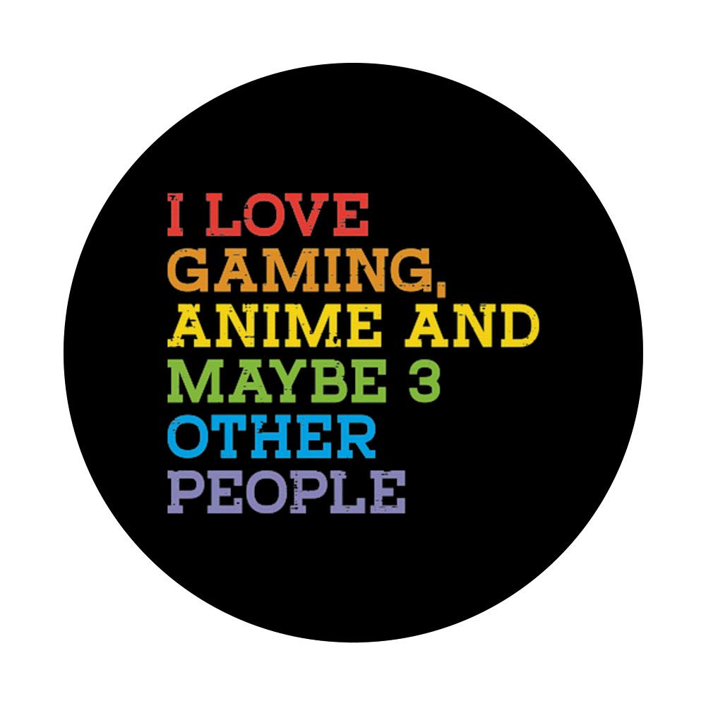 Funny Anime Gaming PopSockets - Swappable PopGrip for Otaku Gamers & Anime Lovers - Perfect for Phones, Tablets & Gaming Controllers - Great Gift for Boys & Girls