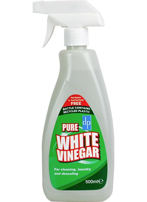 500ml Undiluted White Vinegar Spray - 45% Pure Vinegar for Oven, Window & Surface Cleaning | Multi-Purpose Cleaning Solution for Kitchen, Bathroom & Home