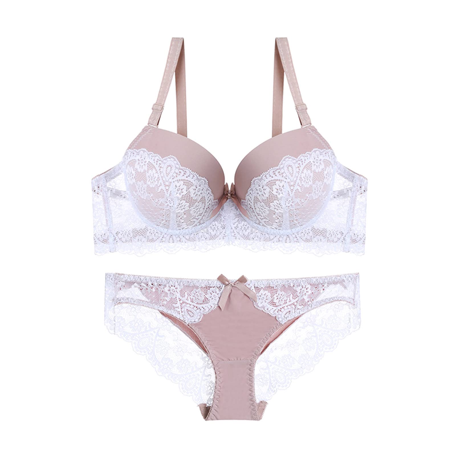Sexy Two Piece Lingerie Set for Women - Comfortable Breathable Cotton Bralette & Panty Set - Perfect for Date Night, Boudoir Photos & Romantic Occasions