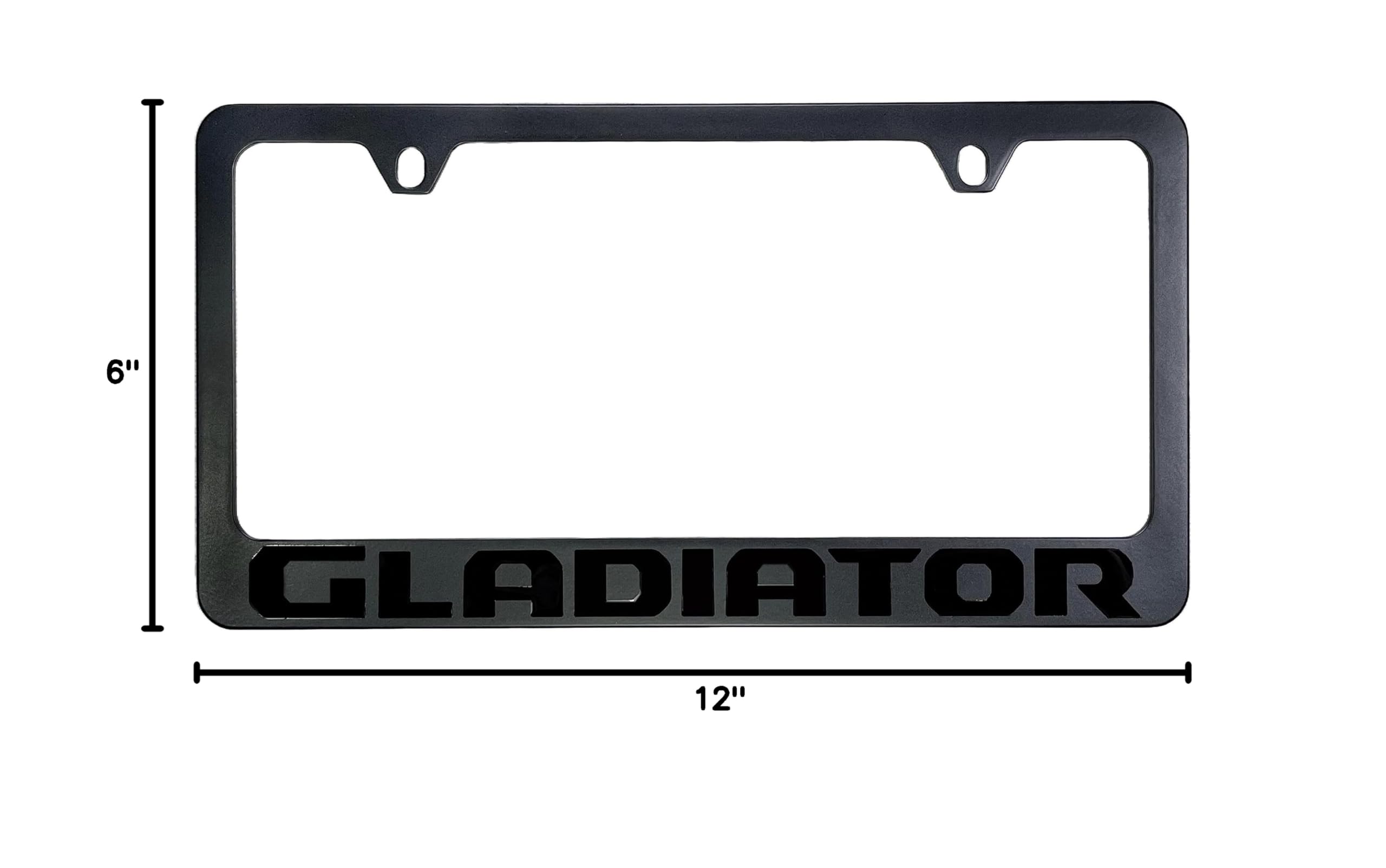 Custom JEEP Gladiator Engraved Metal License Plate Frame - Rustproof & Durable - Perfect for Off-Road Adventures & Truck Enthusiasts