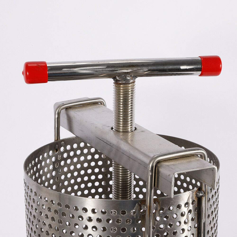 Stainless Steel Manual Honey Press Extractor - Beeswax Presser for Beekeeping, Home Use, Wine Making & Restaurants | Perfect for Harvesting Pure Honey from Honeycombs in Bee Fields & Small Farms