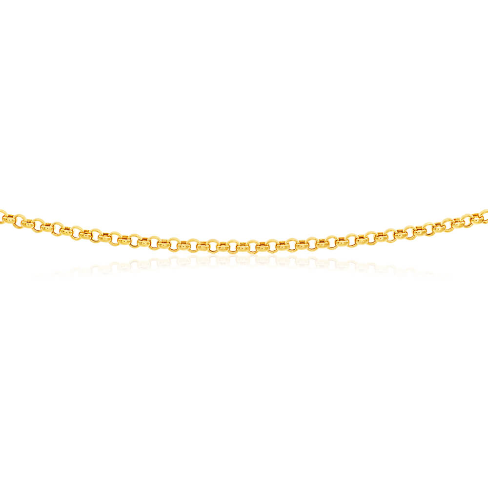 9ct Yellow Gold Silver Filled Belcher Chain - Elegant Jewelry for Women, Perfect for Necklaces, Bracelets & Layering Styles