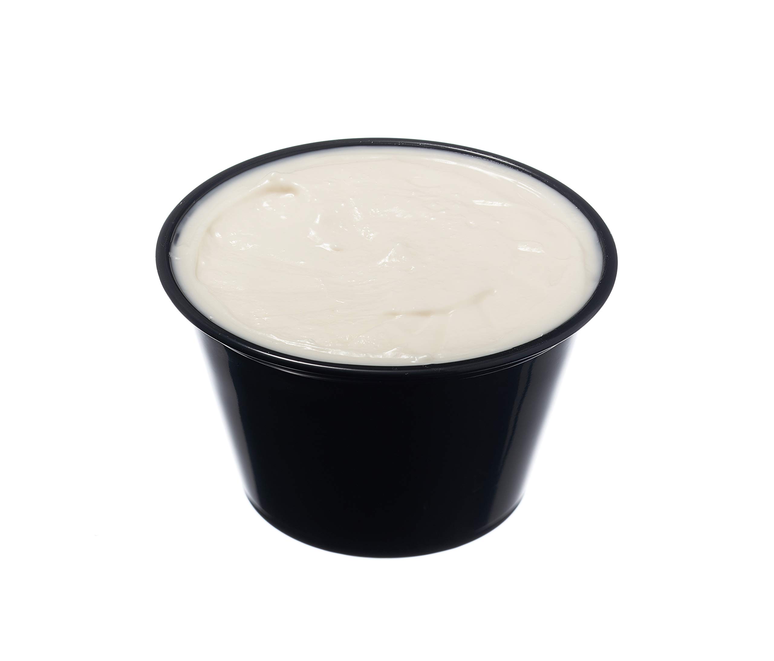EcoQuality 4 oz Leak Proof Black Plastic Condiment Cups with Clear Lids - BPA-Free Souffle Containers for Sauces, Dressings, Jello Shots, Slime, Food Storage - Ideal for Restaurants, Catering, Parties & Home Use (2000 Pack)