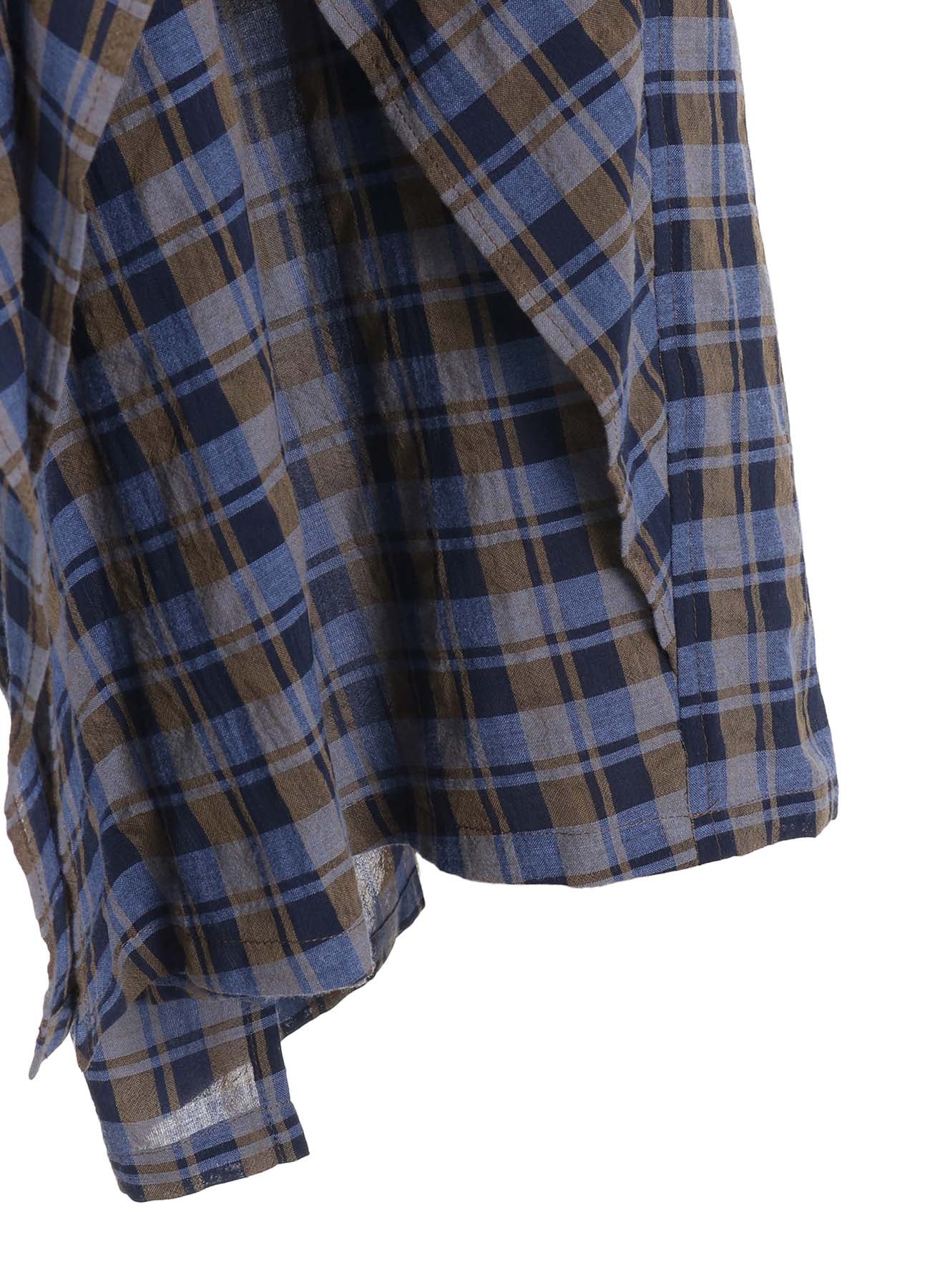 Soft & Breathable Cotton Cupro Mini Plaid Drape Pants for Women - Stylish Lounge & Casual Wear for Home, Travel & Everyday Comfort