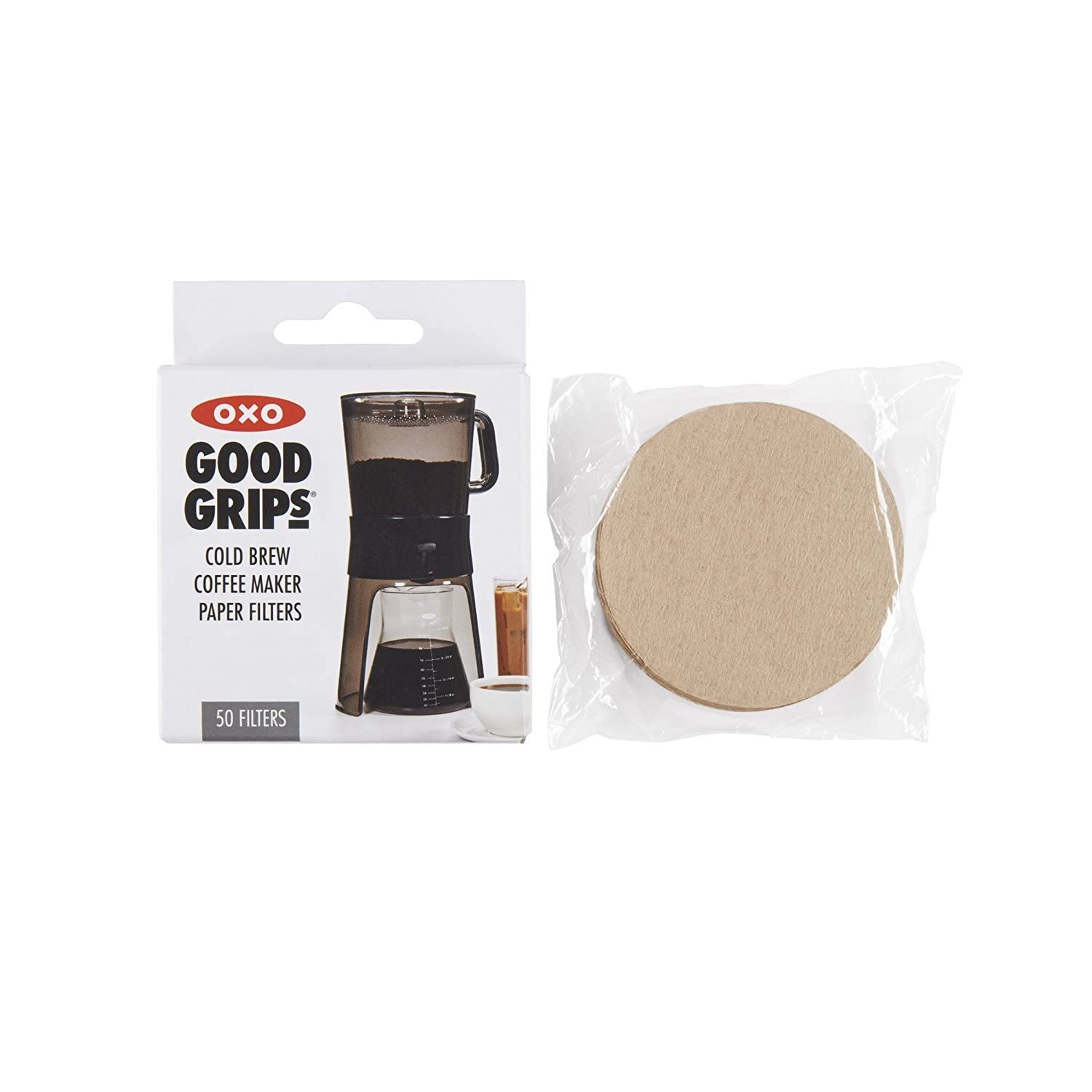 OXO Good Grips 32oz Cold Brew Coffee Maker with 50 Paper Filters - Iced Coffee Maker for Home, Office & Outdoor Use